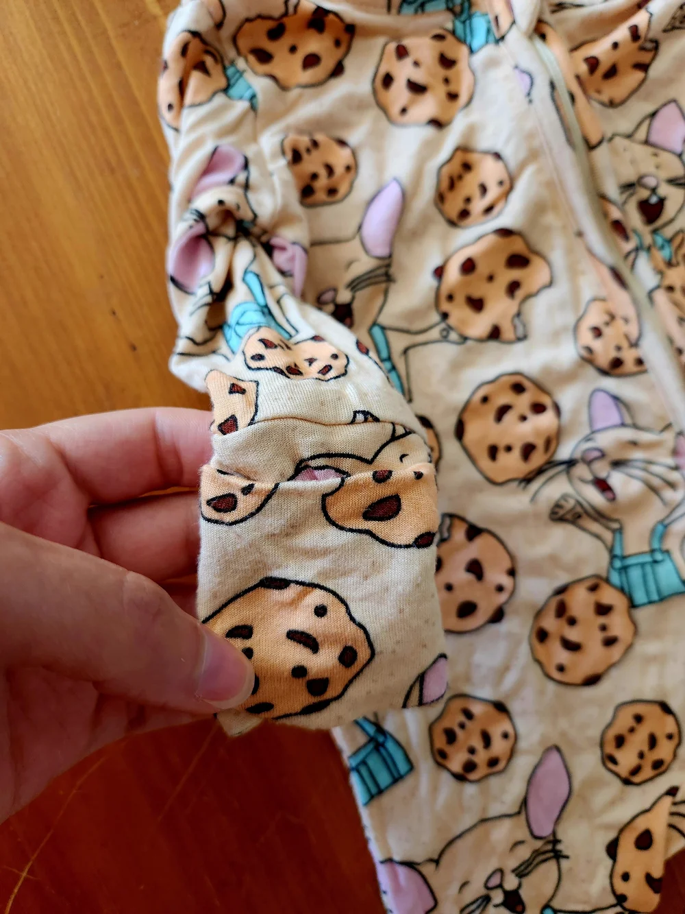Posh Tot 3-6m Bamboo If You Give A Mouse A Cookie Footie